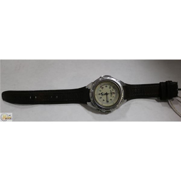 TIMEX EXPEDITION WATCH INDIGLO-BROWN STRAP