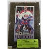 Image 1 : PATRICK ROY AUTOGRAPHED CARD ESTATE