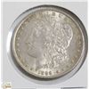 Image 1 : UNCIRCULATED 1889 USA MORGAN SILVER DOLLAR WITH