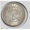 Image 2 : UNCIRCULATED 1889 USA MORGAN SILVER DOLLAR WITH