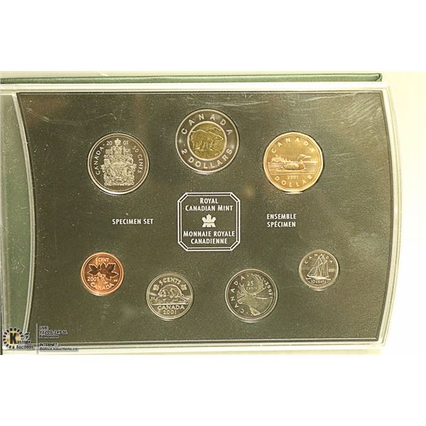RCM 2001 SPECIMEN SET IN PRESENTATION CASE