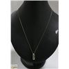 Image 1 : 14 KT YELLOW GOLD NECKLACE W/ DIAMOND PENDANT