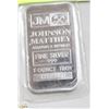 Image 1 : JM 1 TROY OUNCE .999 SILVER BAR