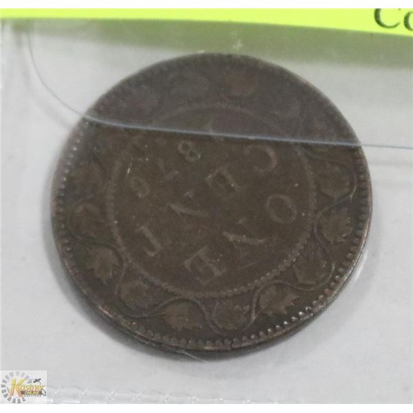1876 CANADIAN LARGE PENNY
