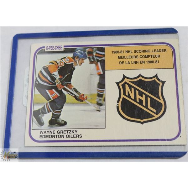 WAYNE GRETZKY OPEE CHEE 1980-81 SCORING LEADER