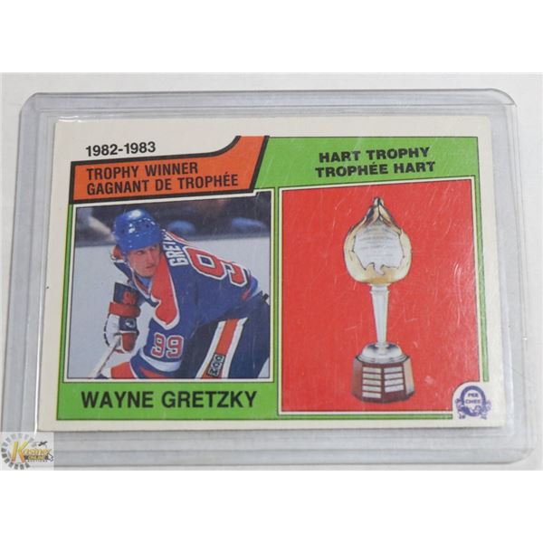 WAYNE GRETZKY OPEE CHEE 1982-83 HART TROPHY CARD