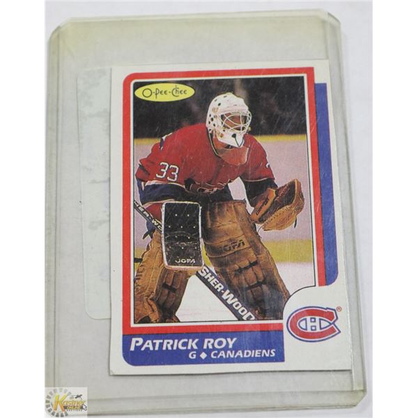 1985-86 OPEE CHEE PATRICK ROY HOCKEY CARD