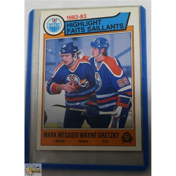 MARK MESSIER/WAYNE GRETZKY OPEE CHEE 1982-83
