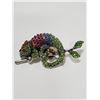 Image 1 : CHAMELEON ON A BRANCH RHINESTONE BROOCH