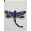 Image 1 : DRAGONFLY RHINESTONE BROOCH