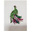 Image 2 : PEACOCK RHINESTONE BROOCH