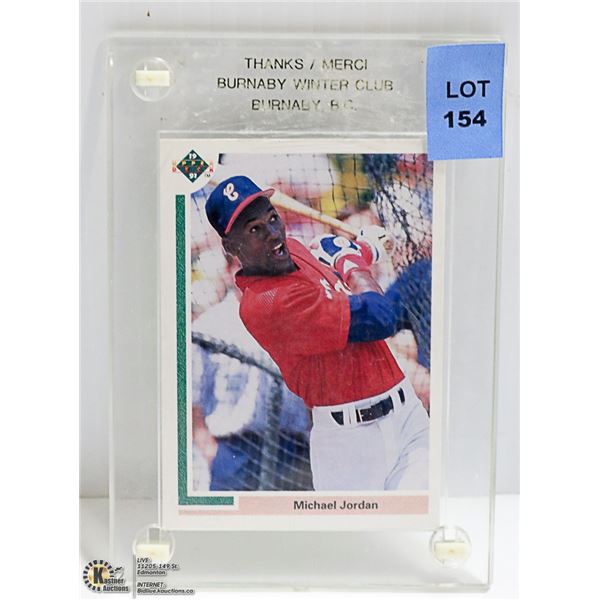 MICHAEL JORDAN BASEBALL CARD