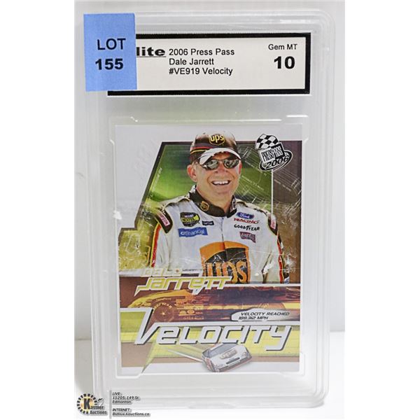 DALE JARRETT RACE CAR DRIVER 2006 PRESS PASS