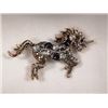 Image 1 : UNICORN RHINESTONE BROOCH