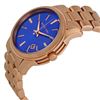 Image 3 : NEW MICHAEL KORS BLUE DIAL ROSE GOLD MSRP $283