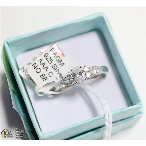 7 STONE RING, OVAL, ROUND, PEAR (25)