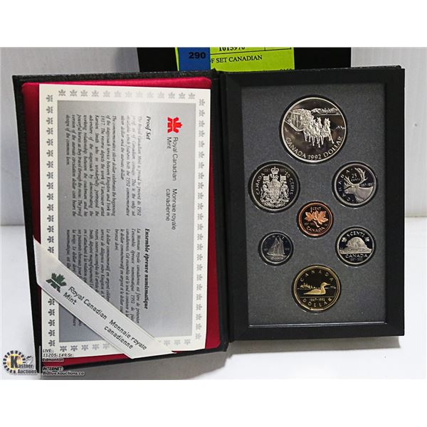 1992 PROOF SET CANADIAN COINAGE