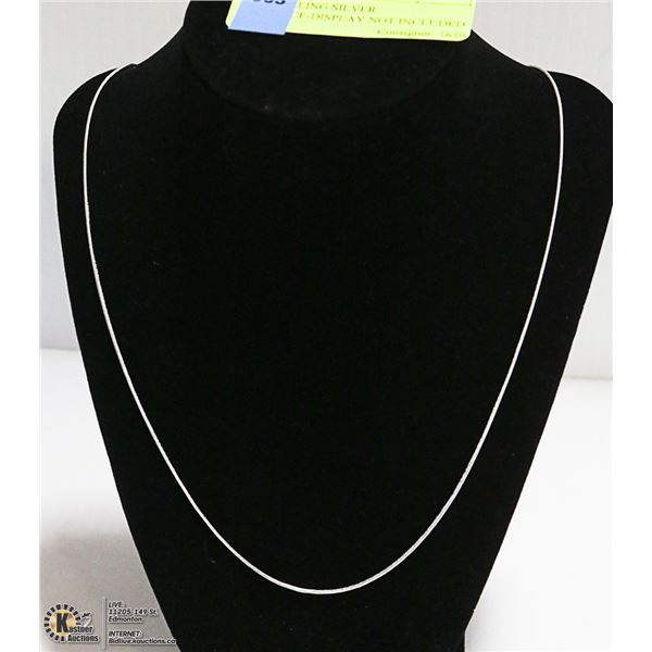 .925 STERLING SILVER NECKLACE-DISPLAY NOT INCLUDED