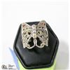 Image 1 : VINTAGE BUTTERFLY STERLING SILVER RING SZ 6