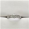 Image 1 : 14) PLATINUM DIAMOND RING
