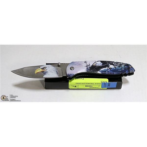 NEW EAGLE THEMED FOLDING KNIFE