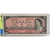 Image 1 : 1954 CANADIAN $2 BANK NOTE