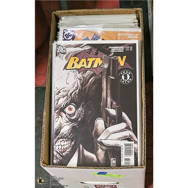 BATMAN BOX OF COMICS.  MANY DOZENS OF COMIC BOOKS.