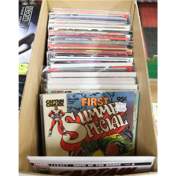 BOX OF MARVEL CAPTAIN AMERICA COMICS