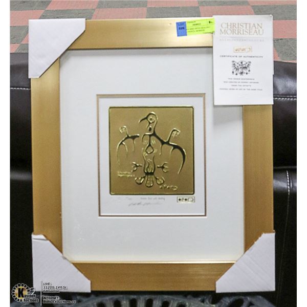 "BROKEN BIRD WITH HEALING" SIGNED PENCIL MORRISE