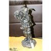 Image 1 : BLACK STATUE OF BOY & GIRL PIGGY BACK RIDE 21"TALL