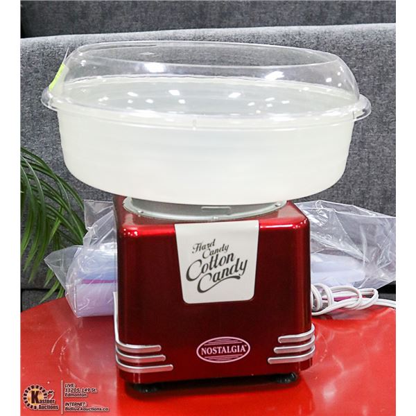 NOSTALGIA HARD CANDY COTTON CANDY MACHINE