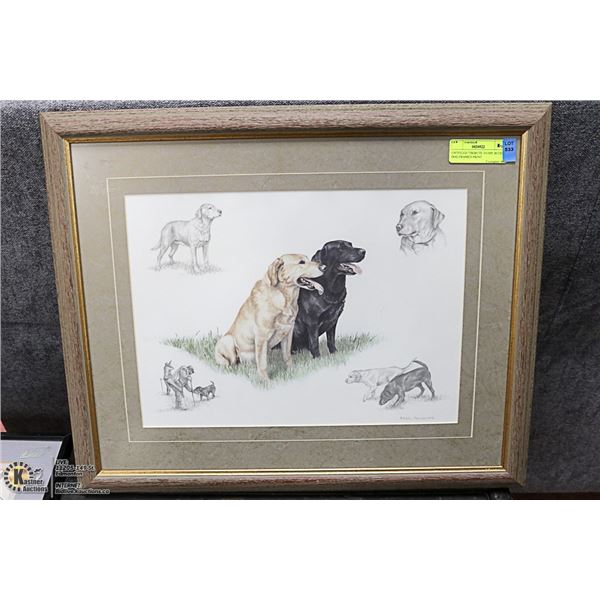 UNTITLED "TRIBUTE TO MY BUDDY" DOG FRAMED PRINT