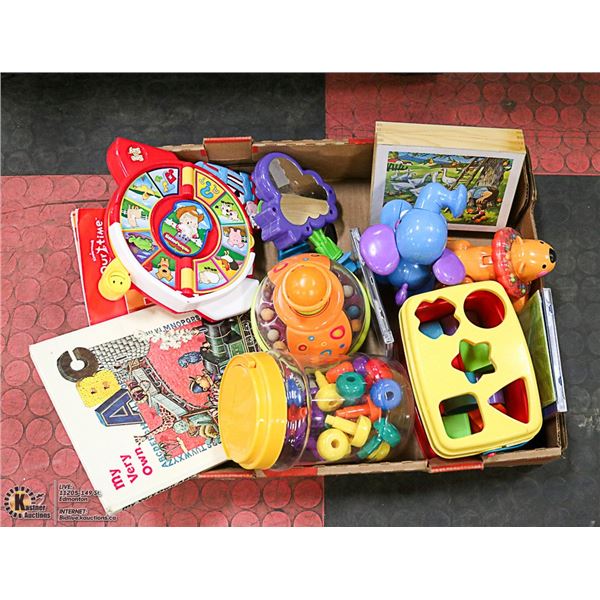 LOT OF FISHER PRICE AND LITTLE TIKES TOYS, RATTLES