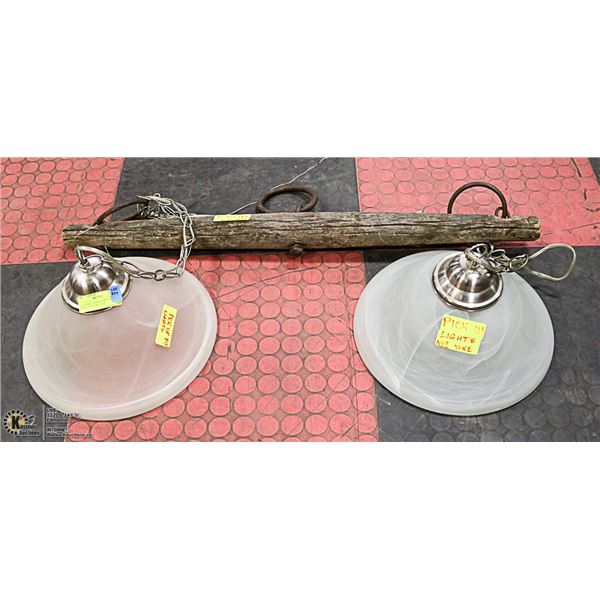 COUNTRY CHARM LIGHTS HANGING FROM OLD HORSE TREE