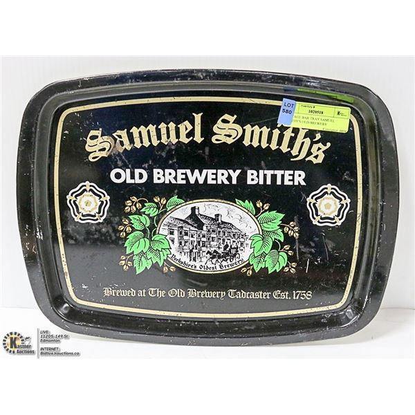 VINTAGE BAR TRAY SAMUEL SMITHY'S OLD BREWERY