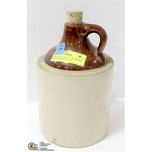SOUTHERN ALBERTA STONEWARE WHISKEY JUG (GLAZED)