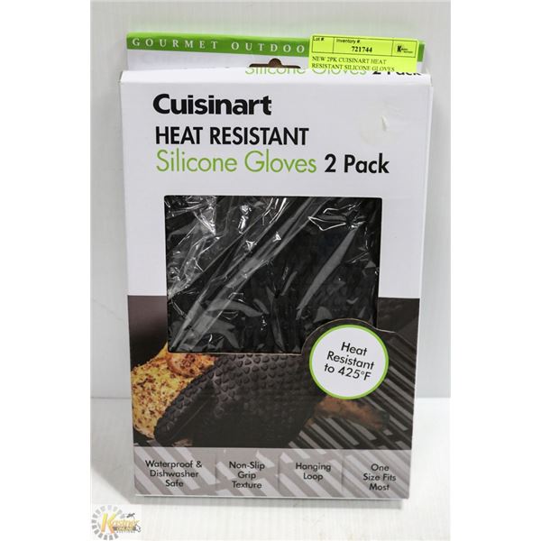 NEW 2PK CUISINART HEAT RESISTANT SILICONE GLOVES