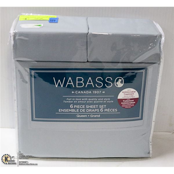 NEW WABASSO 6PC QUEEN SIZE SHEET SET
