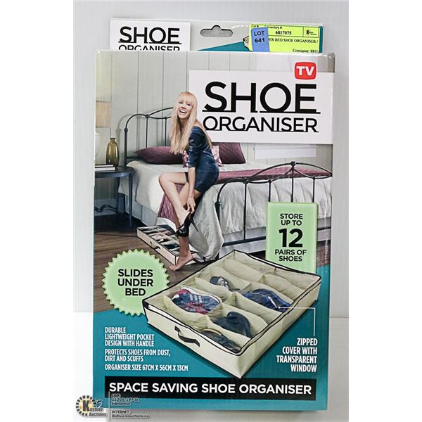 NEW UNDER BED SHOE ORGANISER / STORAGE