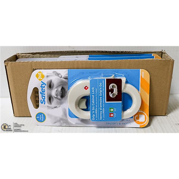 NEW CASE OF 6 SAFETY 1ST GRIP'N GO CABINET LOCK