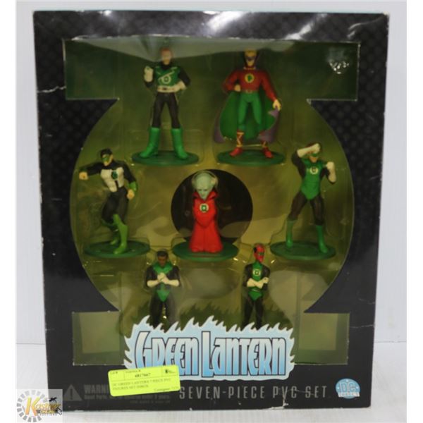 DC GREEN LANTERN 7 PIECE PVC FIGURES SET INBOX
