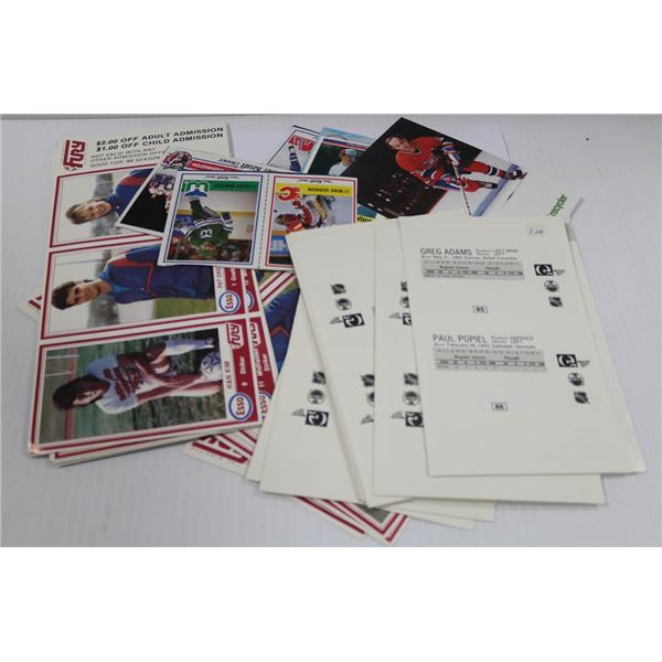 SELECTION OF VINTAGE FOOD PREMIUM SPORTS CARDS