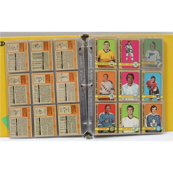 1972-73 O PEE CHEE HOCKEY PARTIAL SET OF 238