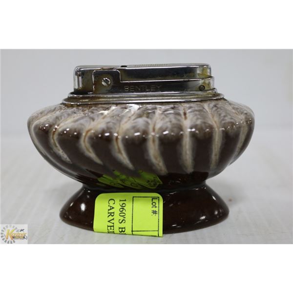 1960'S BENTLEY LIGHTER IN CARVED STONE BASE