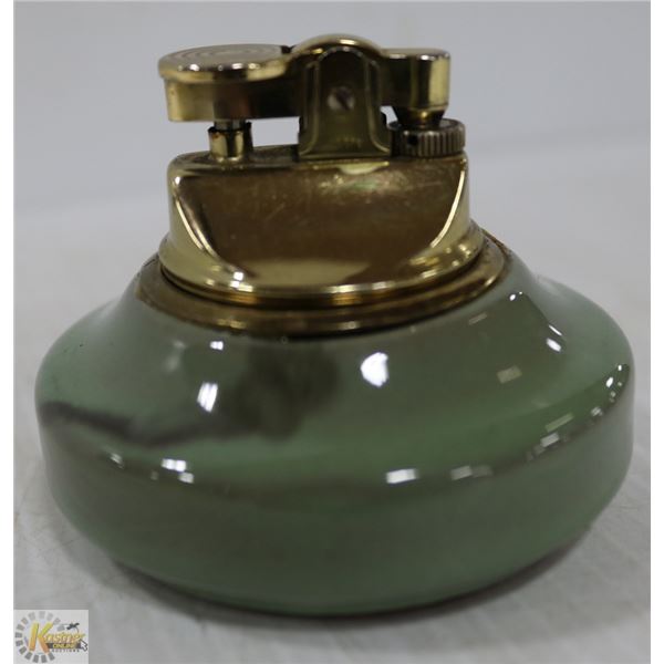 BLUE MOUNTAIN POTTERY LIGHTER 1950'S GREEN