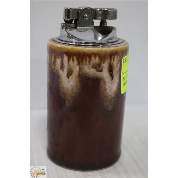 BLUE MOUNTAIN POTTERY LIGHTER 1950'S BROWN