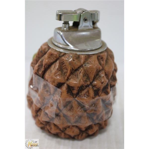 1960'S PINEAPPLE BASE LIGHTER HEAVY RESIN