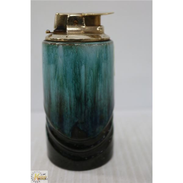 BLUE MOUNTAIN POTTERY LIGHTER 1950'S LIGHT GREEN
