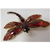 Image 1 : DRAGONFLY RHINESTONE BROOCH