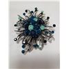 Image 1 : FLORAL BURST RHINESTONE BROOCH
